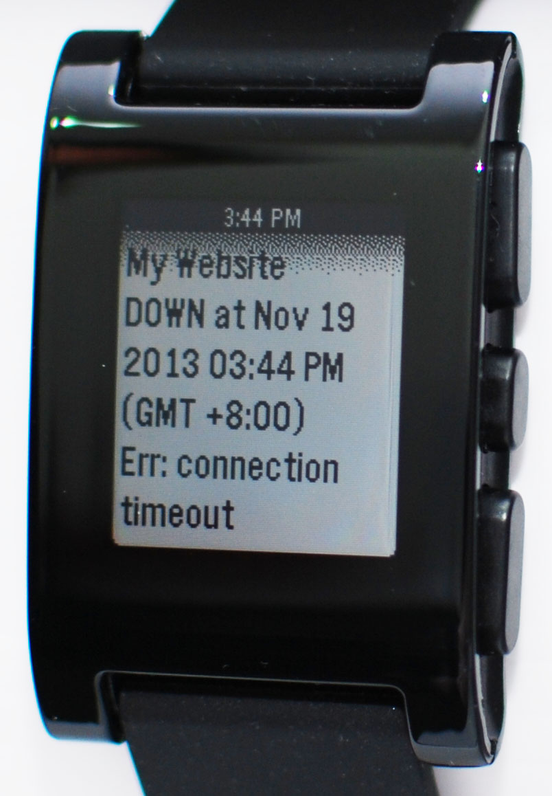 Pushover notification on Pebble smart watch